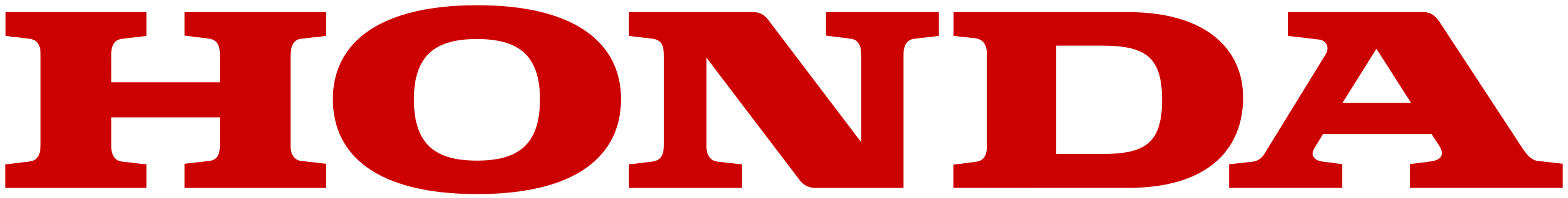 Red HONDA logo in bold, capitalized letters against a transparent background, perfect for enhancing your web design or digital marketing services with a touch of iconic branding.