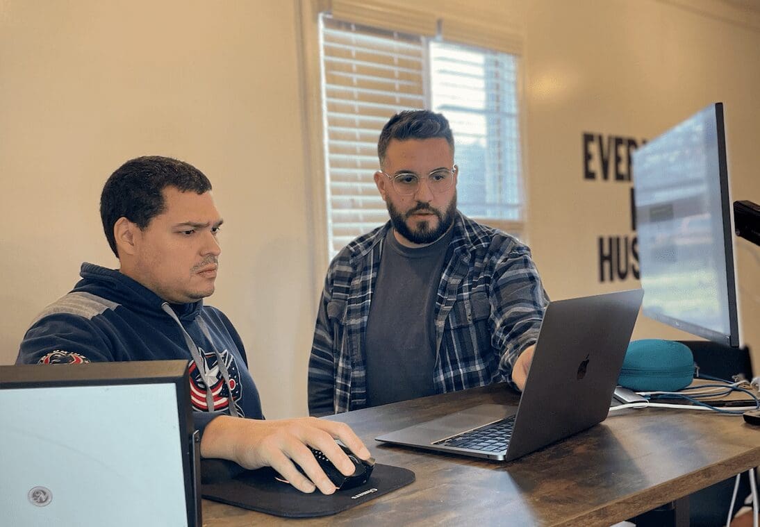 forefront webs team working on a custom web design